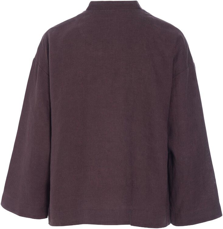 Lazy linen jakke med krave