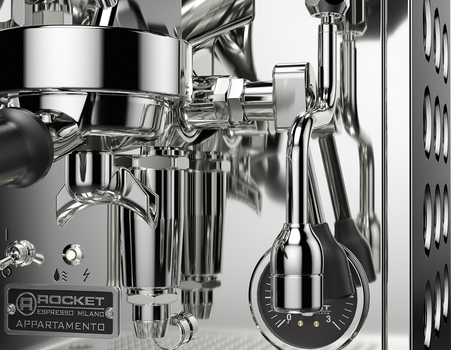 Rocket Appartamento TCA inox/black