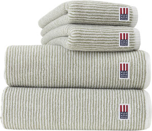 Original Towel White/Vintage Green Striped