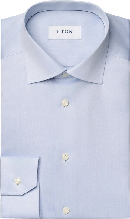 Slim Fit Light Blue Signature Twill Shirt