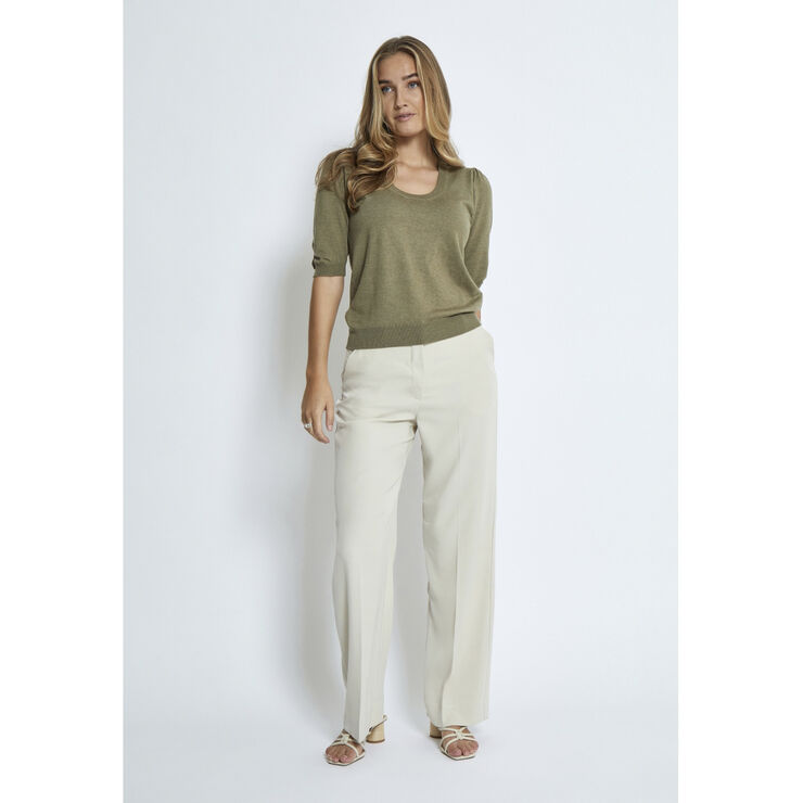 MSPam Scoop Neck Knit T-Shirt