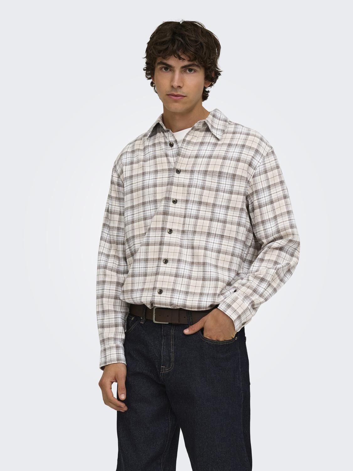 Onsgudmund Loose Ls Checked Shirt