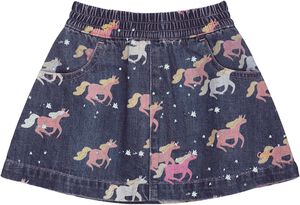 Unicorn Denim Skirt