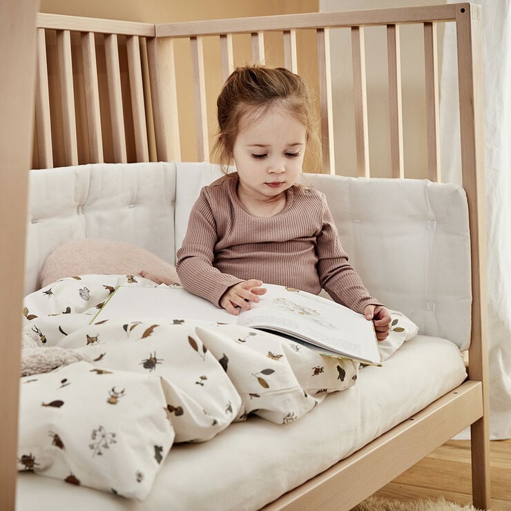 Lagen til babyseng, Organic, 2 pk, Snow