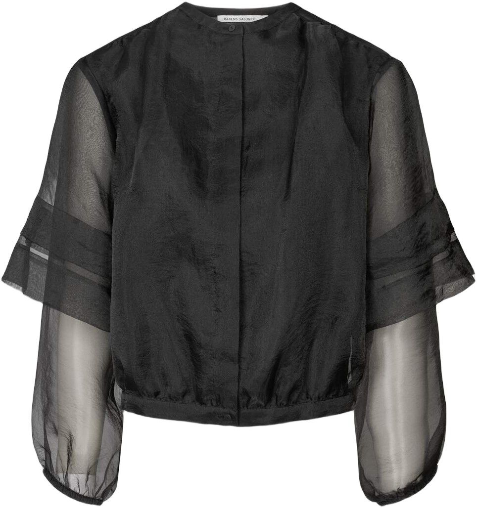 Organza layer shirt jacket - Everly