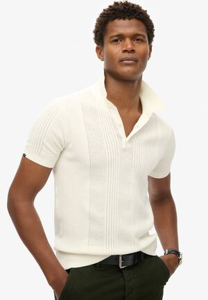 SHORT SLEEVE KNITTED POLO