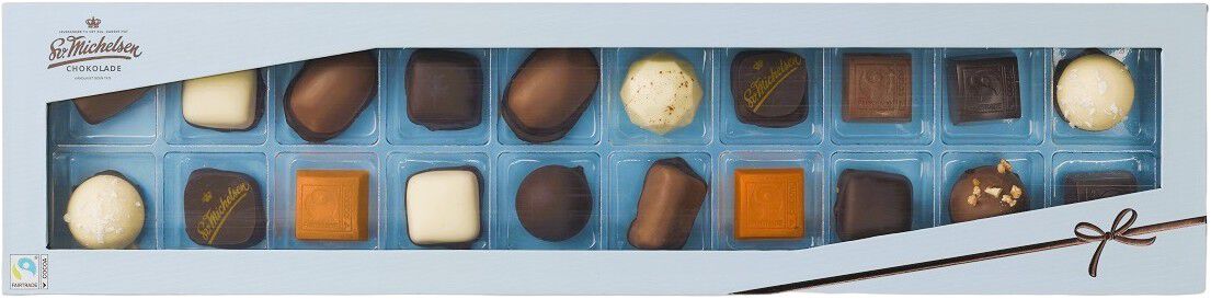 20 stk fyldt chokolade i gave&aelig;ske