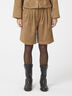 Nika Faux Suede Bermuda Shorts