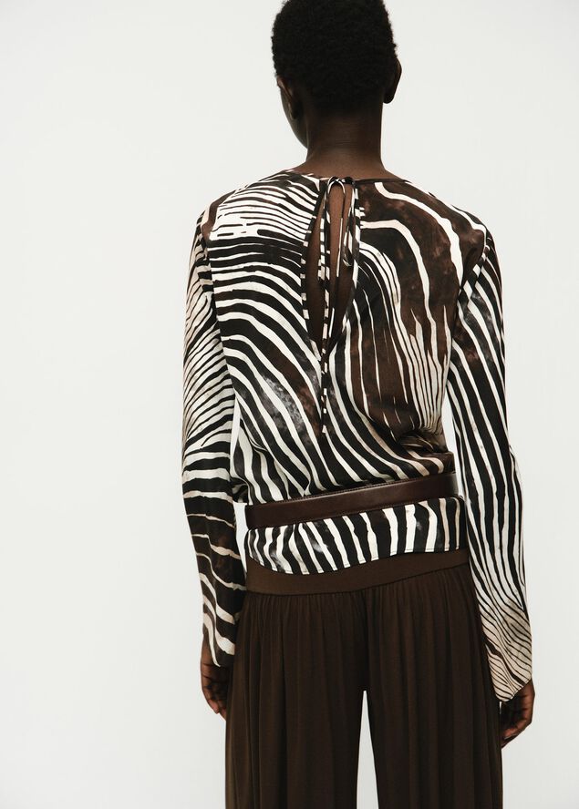 Zebra print blouse