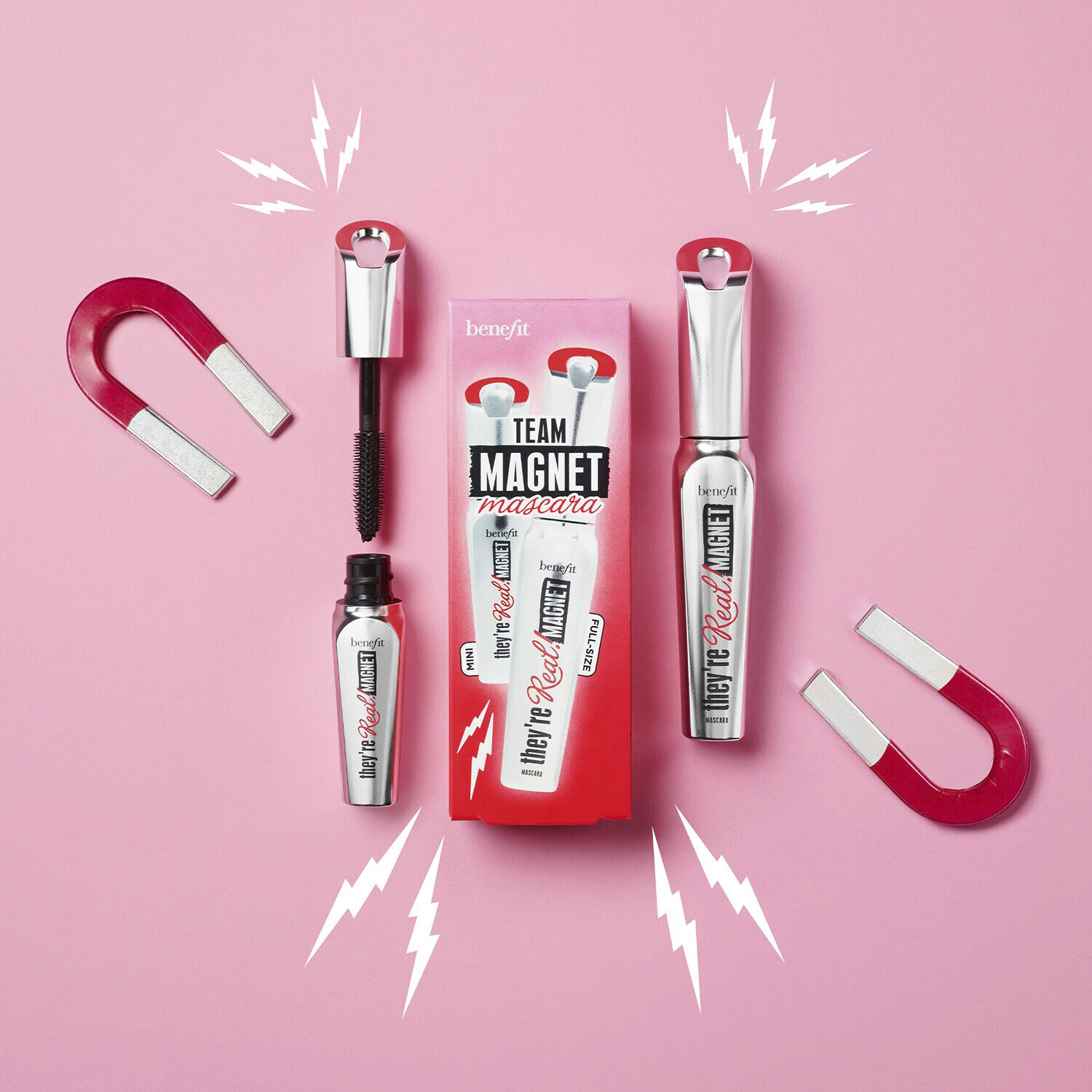 Team Magnet forl&aelig;ngende mascara s&aelig;t - Full-size & mini Theyre Real! Ma