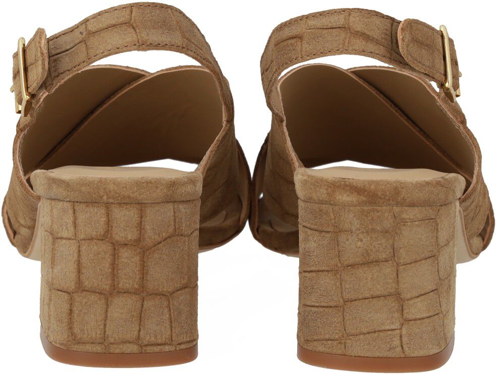 Sandal med blokh&aelig;l