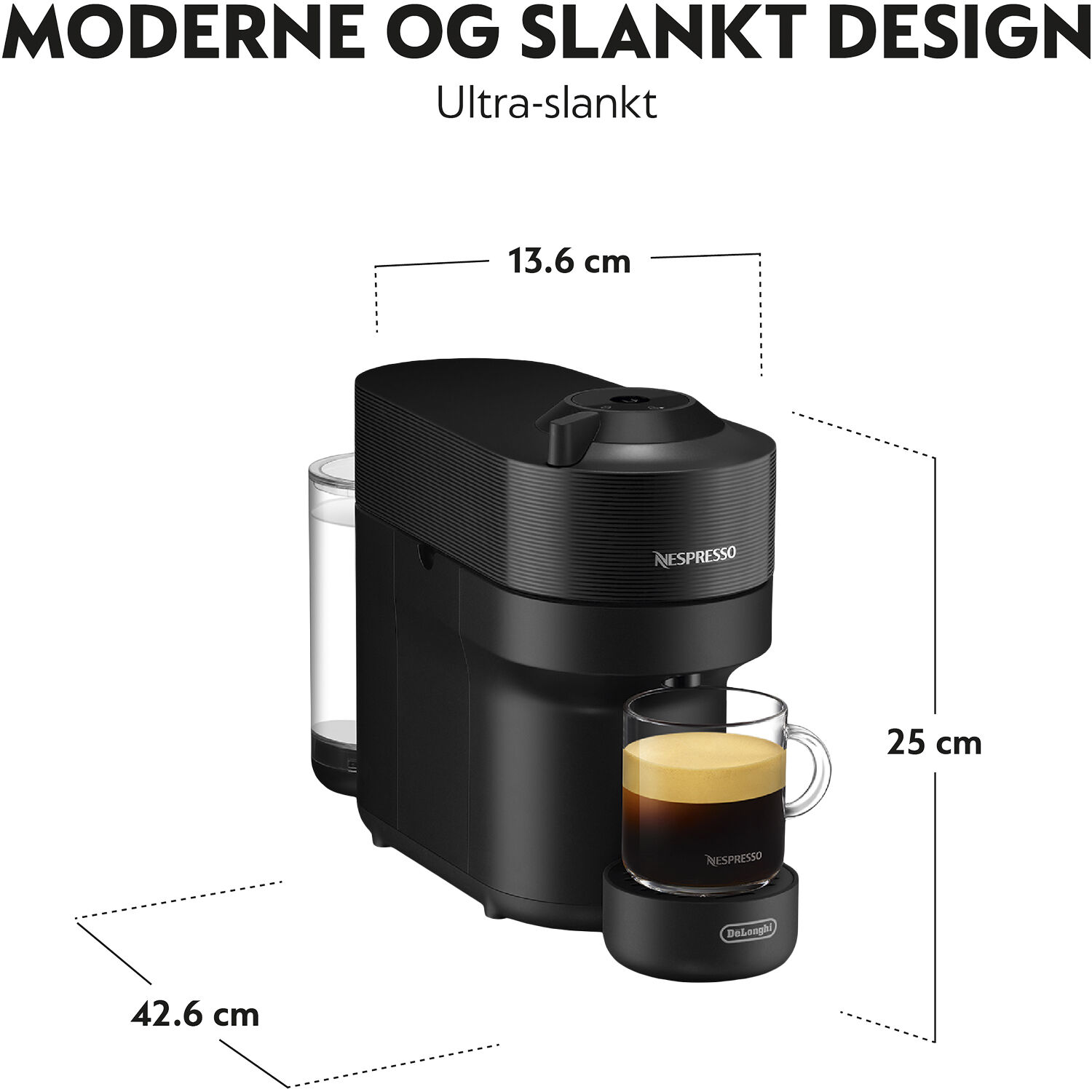 Nespresso Vertuo Pop coffee machine fraDeLonghi, Liquorice Bl