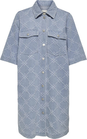 ONLBELLE S/S BUTTON PRINT DRESS DNM