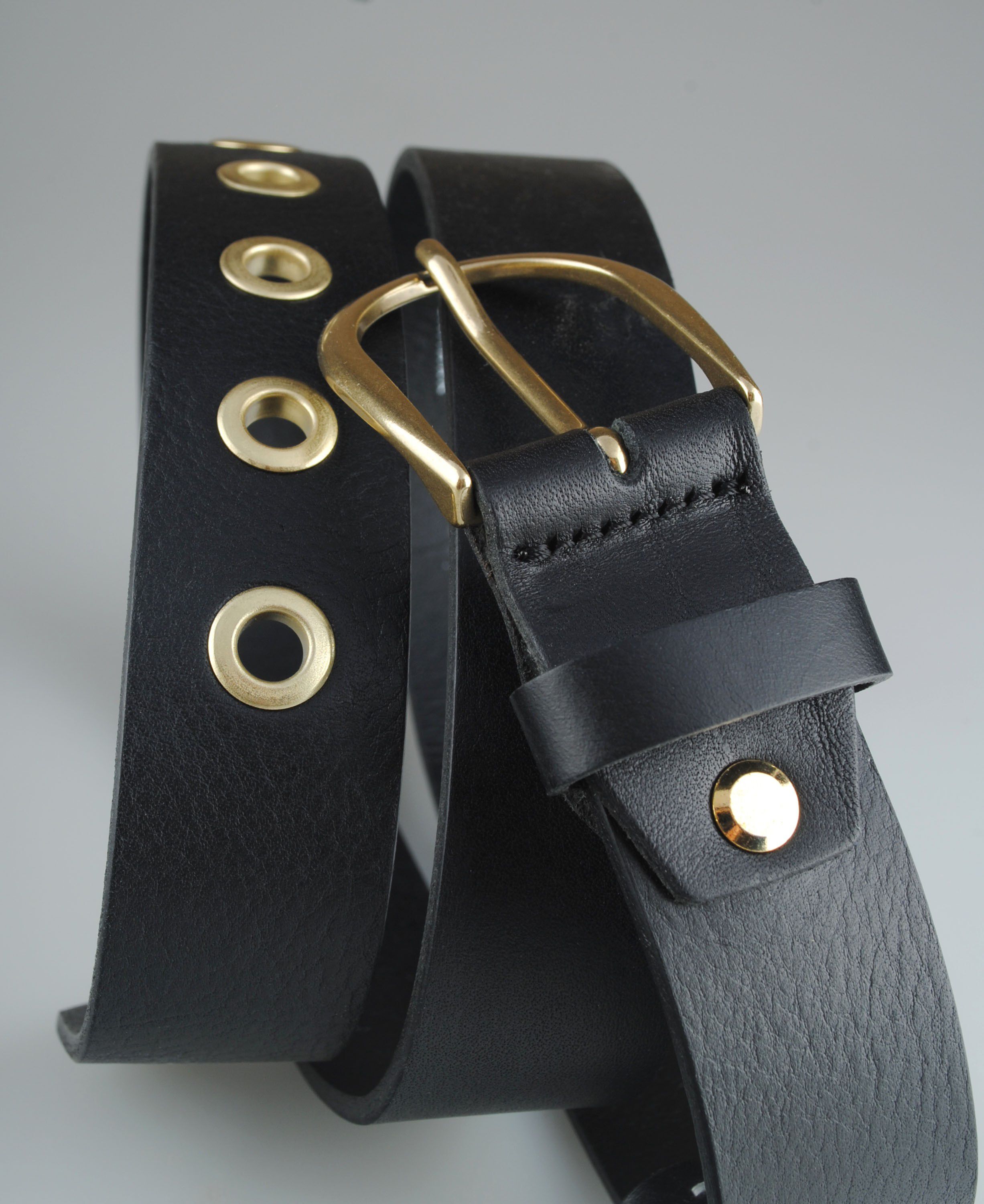 D10231/30 Belt, Black w. gold