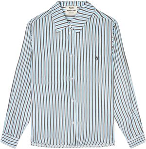 Delicate Twill Crane Shirt AOP