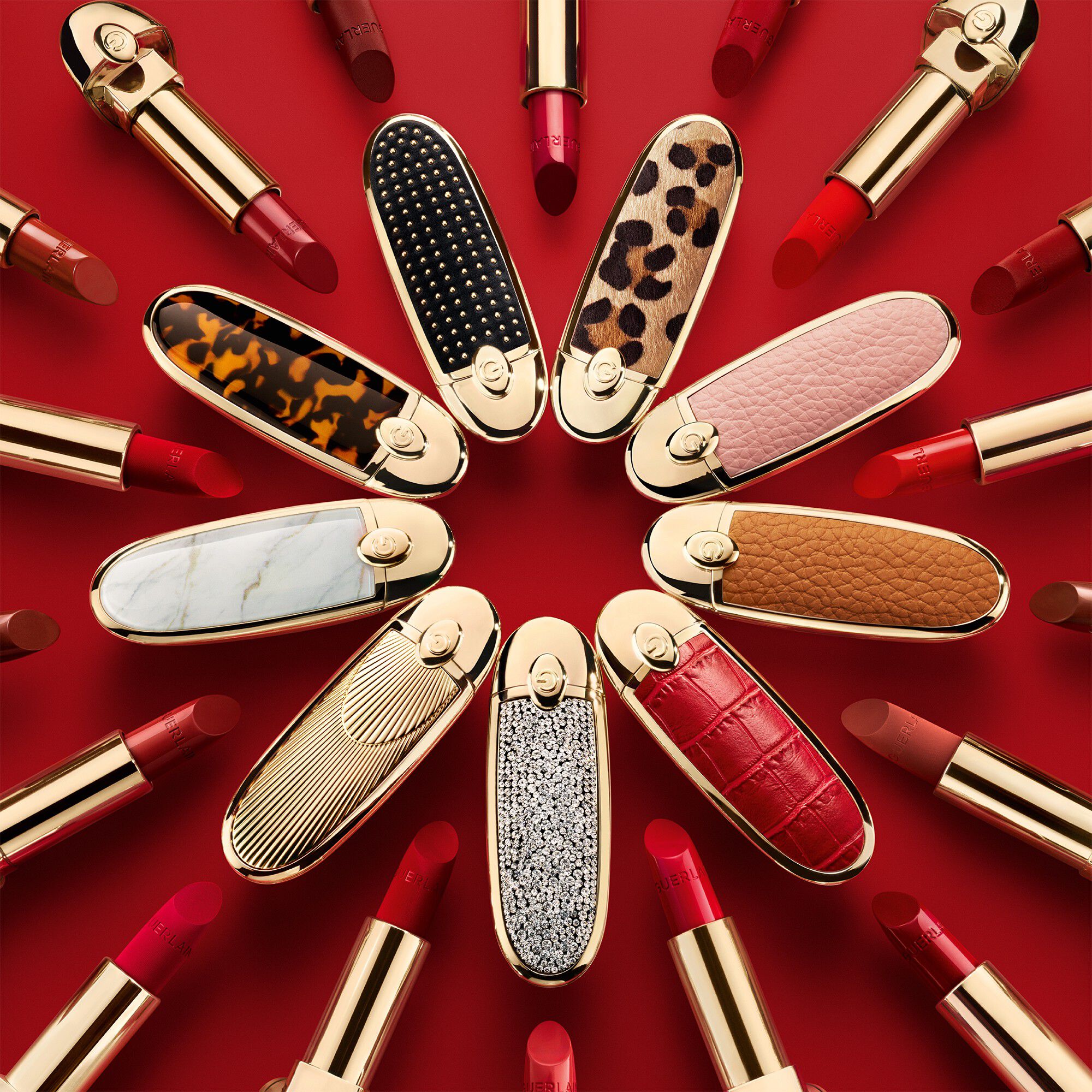 Rouge G The double mirror case - L'Art D&eacute;co