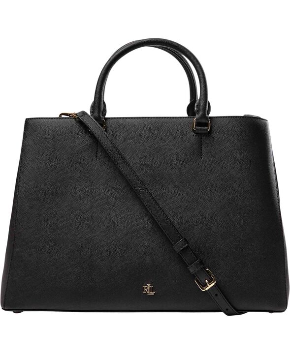 Crosshatch Leather Large Hanna Satchel