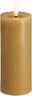 Moods & More - LED Pillar Candles, Silk, Melted, Honey musta