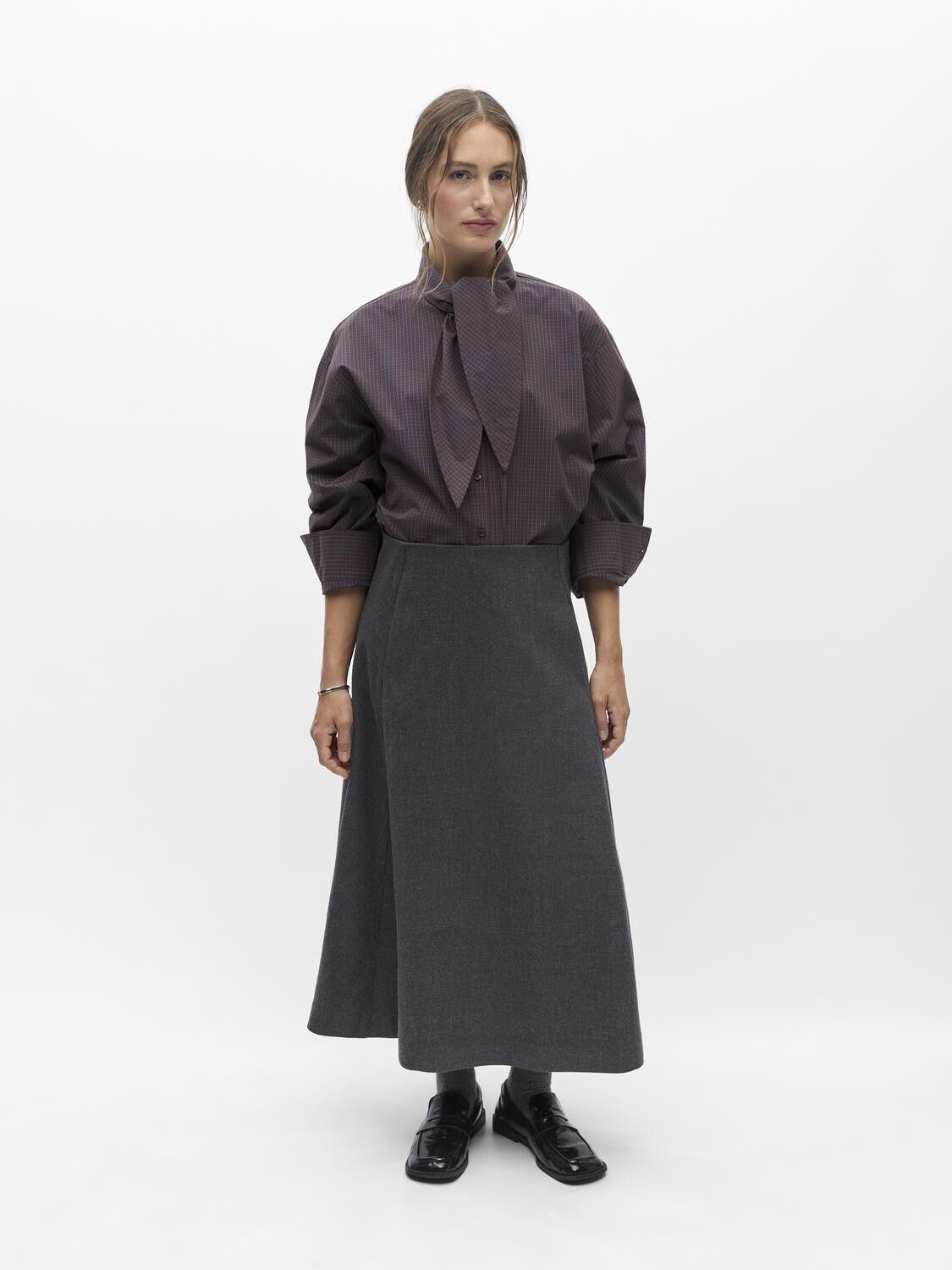 Objkavin A-Shape Midi Skirt147