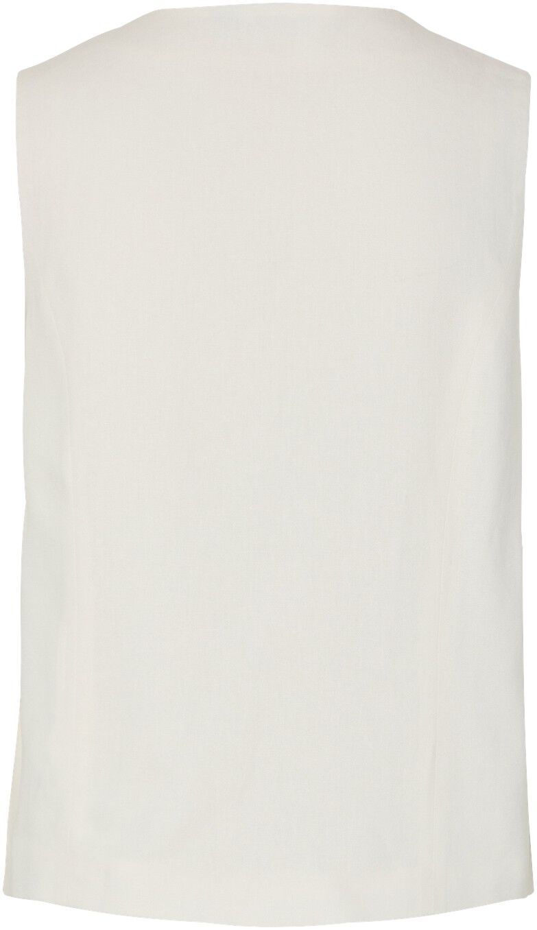 PCAWACE V-NECK LINEN VEST