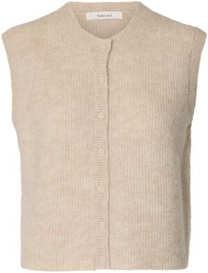 SLFLULU SL BUTTON O-NECK VEST NOOS