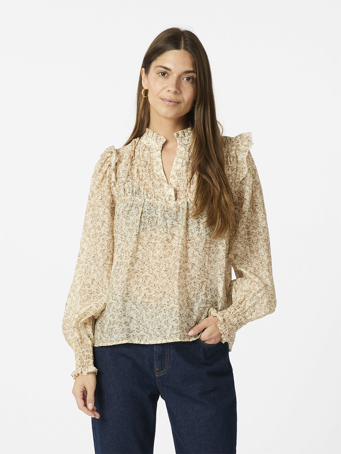 Selfina Graphic Flower Blouse