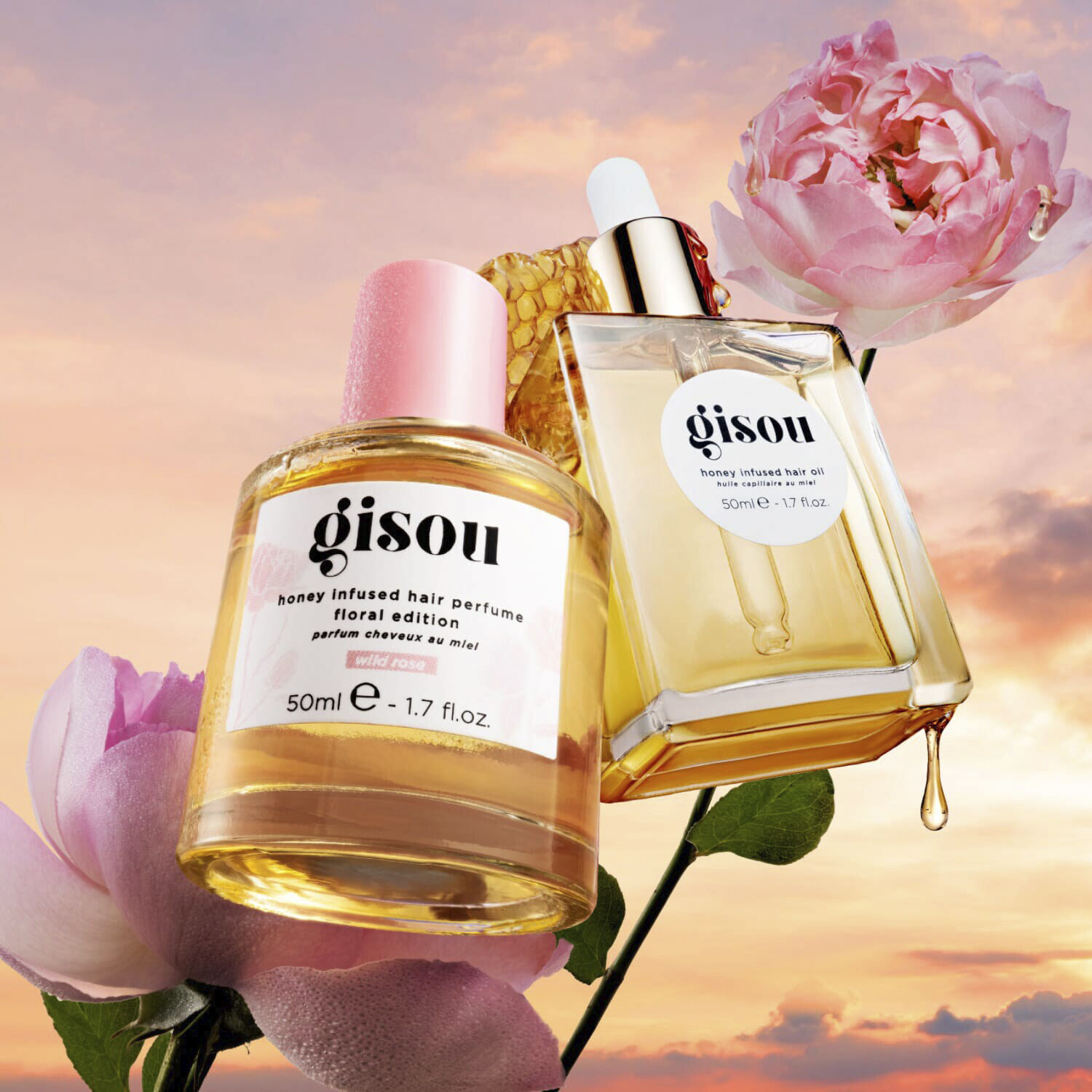 Honey Infused Hair Perfume blomsterudgave - Vild rose