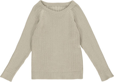 Knit cable sweater