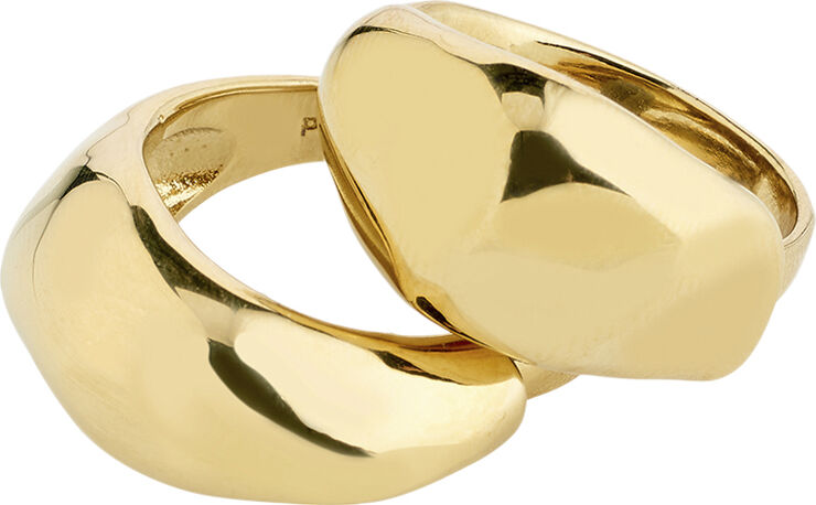 DUNE rings, 2-in-1 set, gold-plated