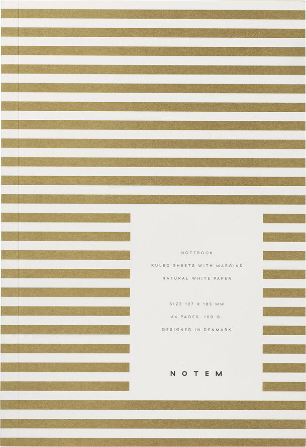 Lille notesbog, okker striber