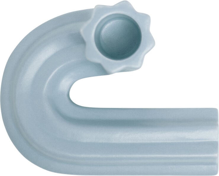 CANDLE HOLDER TEMPLO LIGHT BLUE
