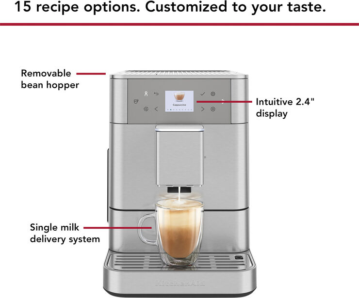 KITCHENAID fuldautomatisk espressomaskin-5KES8556ESX