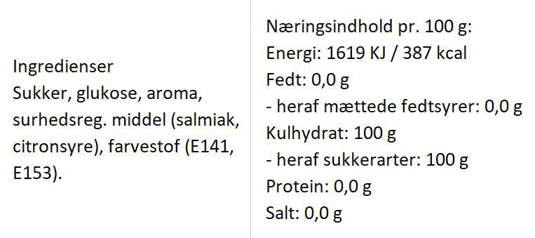 Sig Tillykke med fodbold bolcher med smag af &aelig;ble og salmiak-lakrids
