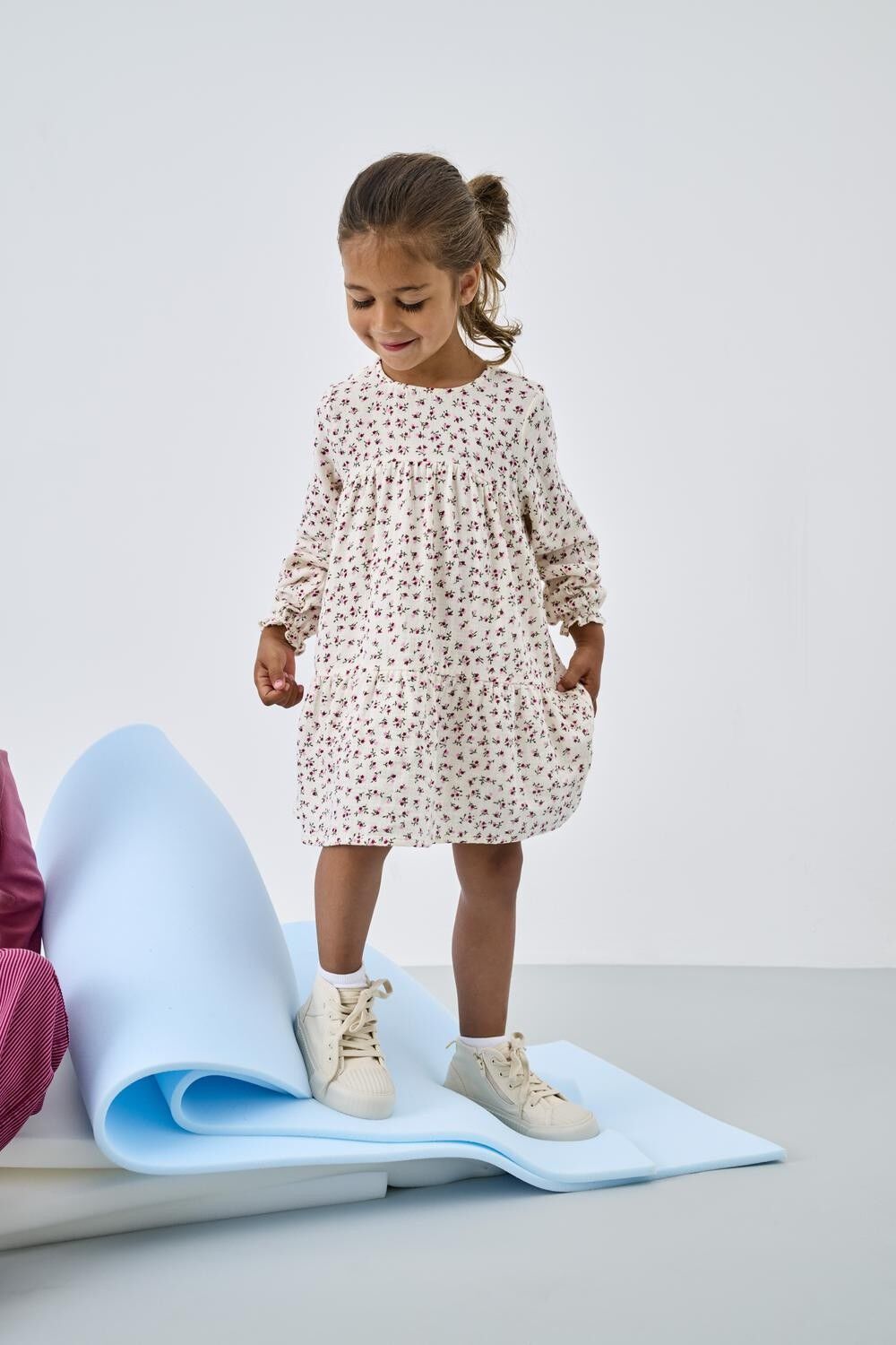 KMGTHYRA LIFE LS A-SH DRESS AOP WVN