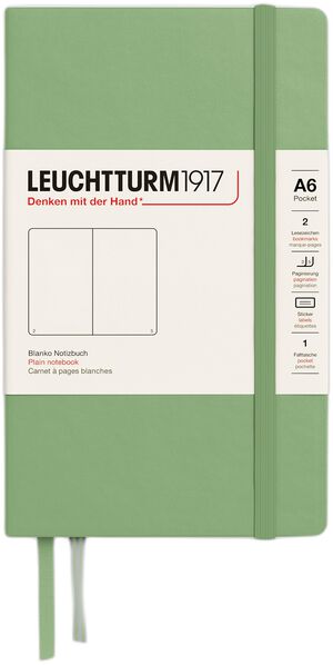 LT1917 Notesbog Blank A6 Sage HC