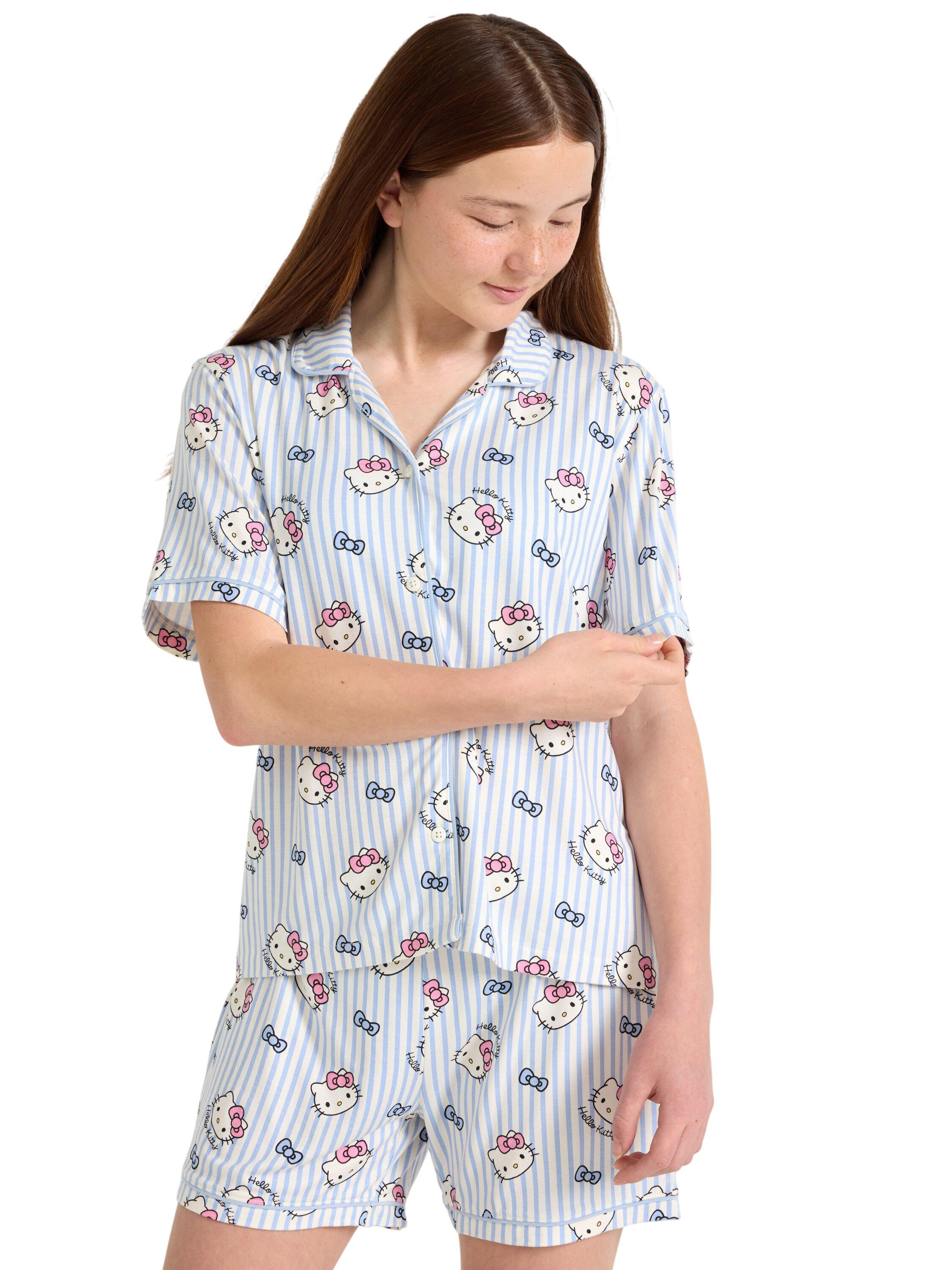 Patterned pyjama set in viscose jer
