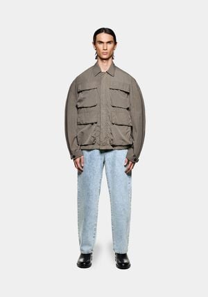 GARMENT DYE BOX OVERSHIRT