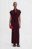 long tie-neck dress