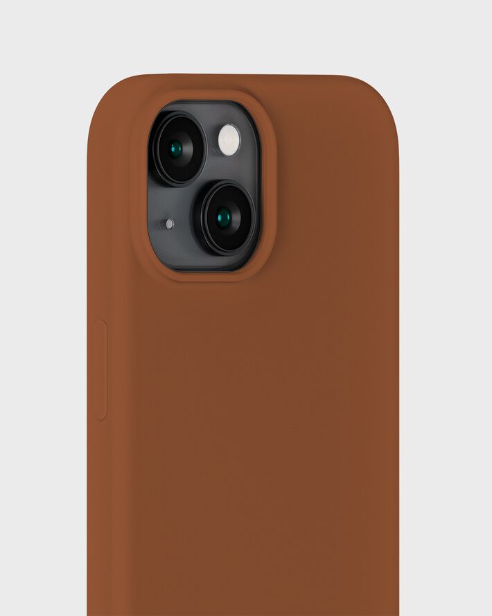 Silicone Case iPhone 14/13 Almond Brown