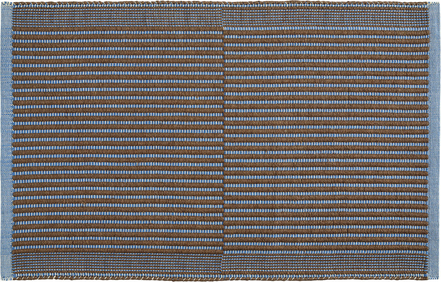 Tapis Mat-60 x 95-Chestnut and blue