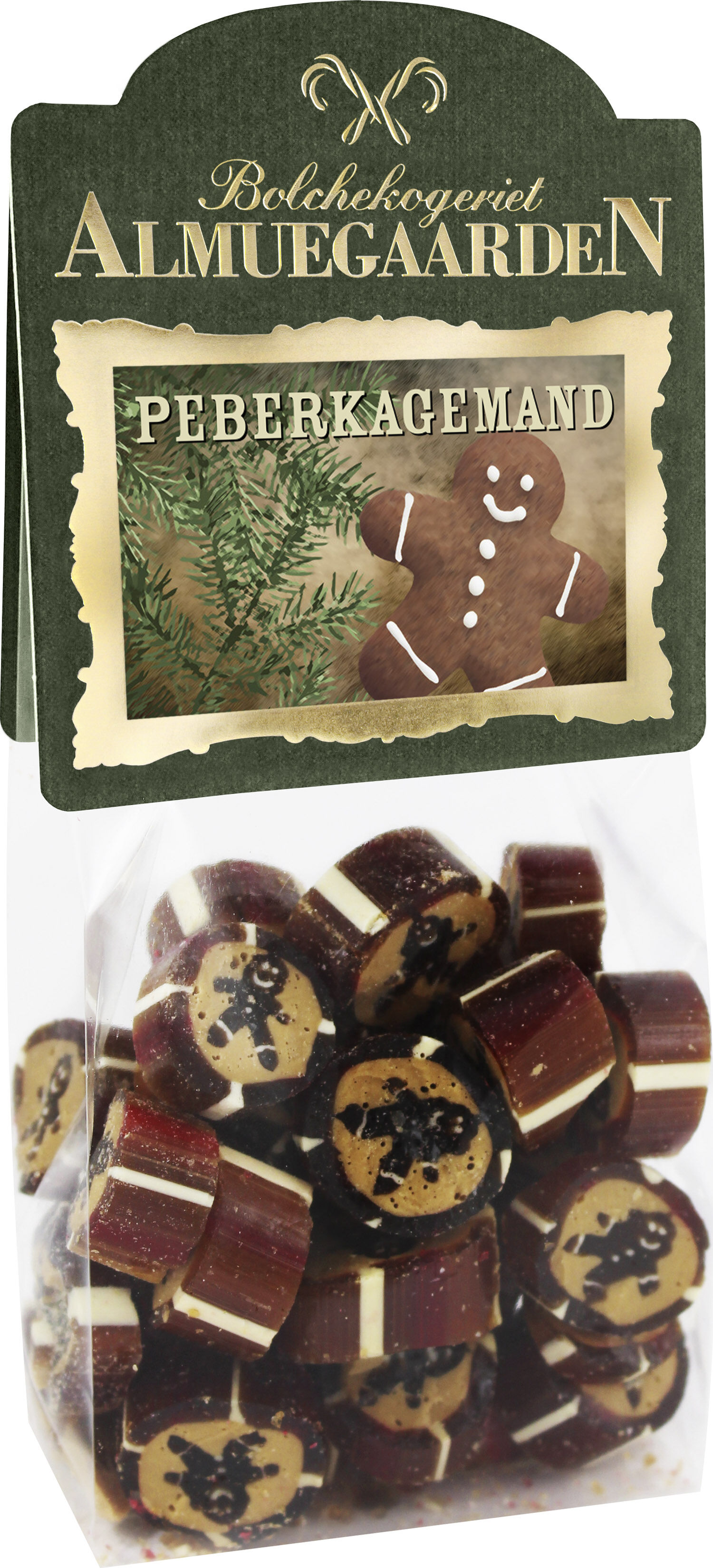 Peberkagemand bolcher med smag af peberkage