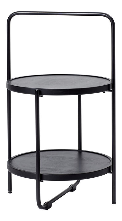 Mini tray table Ø36 cm - Black frame