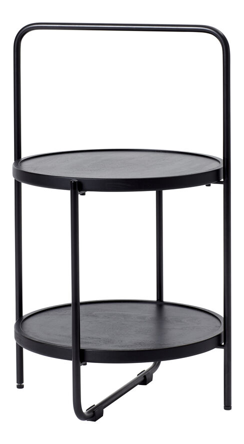 Mini tray table Ø36 cm - Black frame