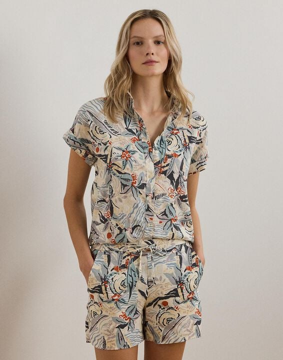 TISSUE LINEN-SS SHIRT