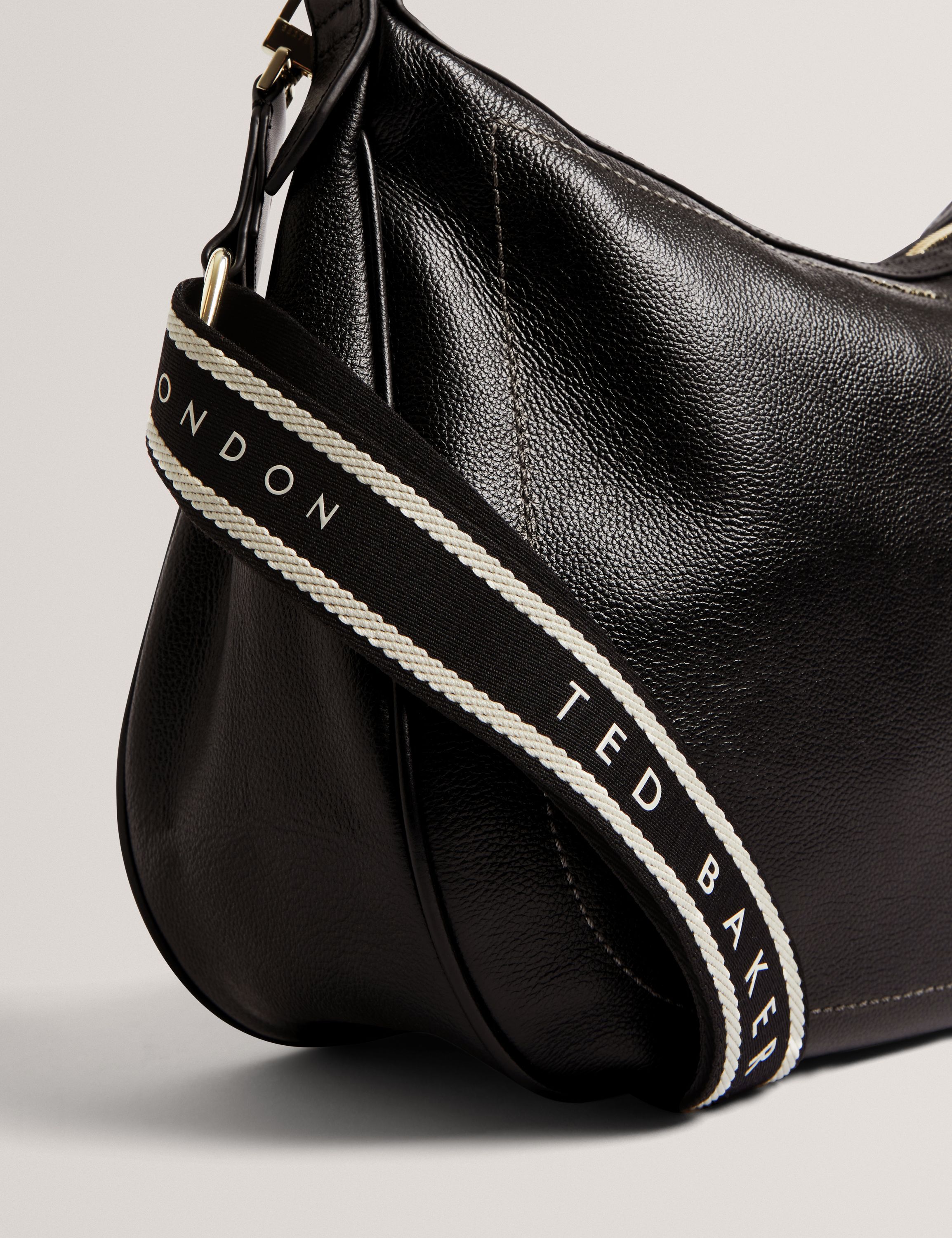 LYSHIA Webbing Large Leather Hobo B