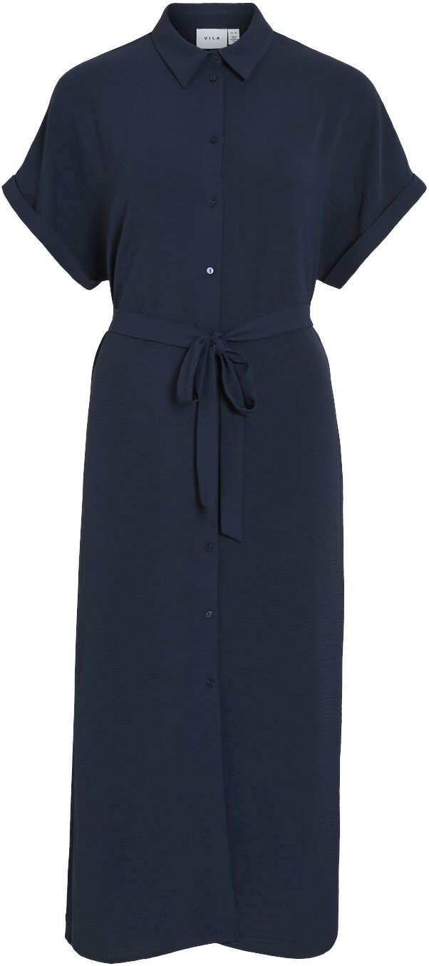 VIJACOTA S/S MIDI SHIRT DRESS/TES/L