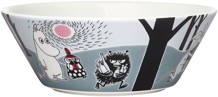 Mumi flytter 15 cm. skål