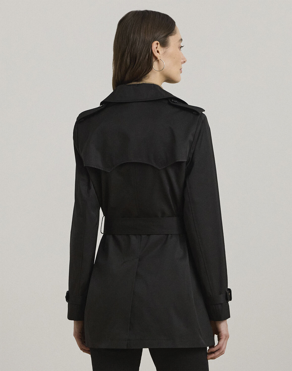 Double-Breasted Cotton-Blend Trench Coat