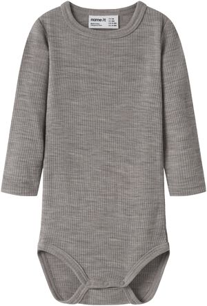 NBNWAX WOOL RIB LS BODY NOOS