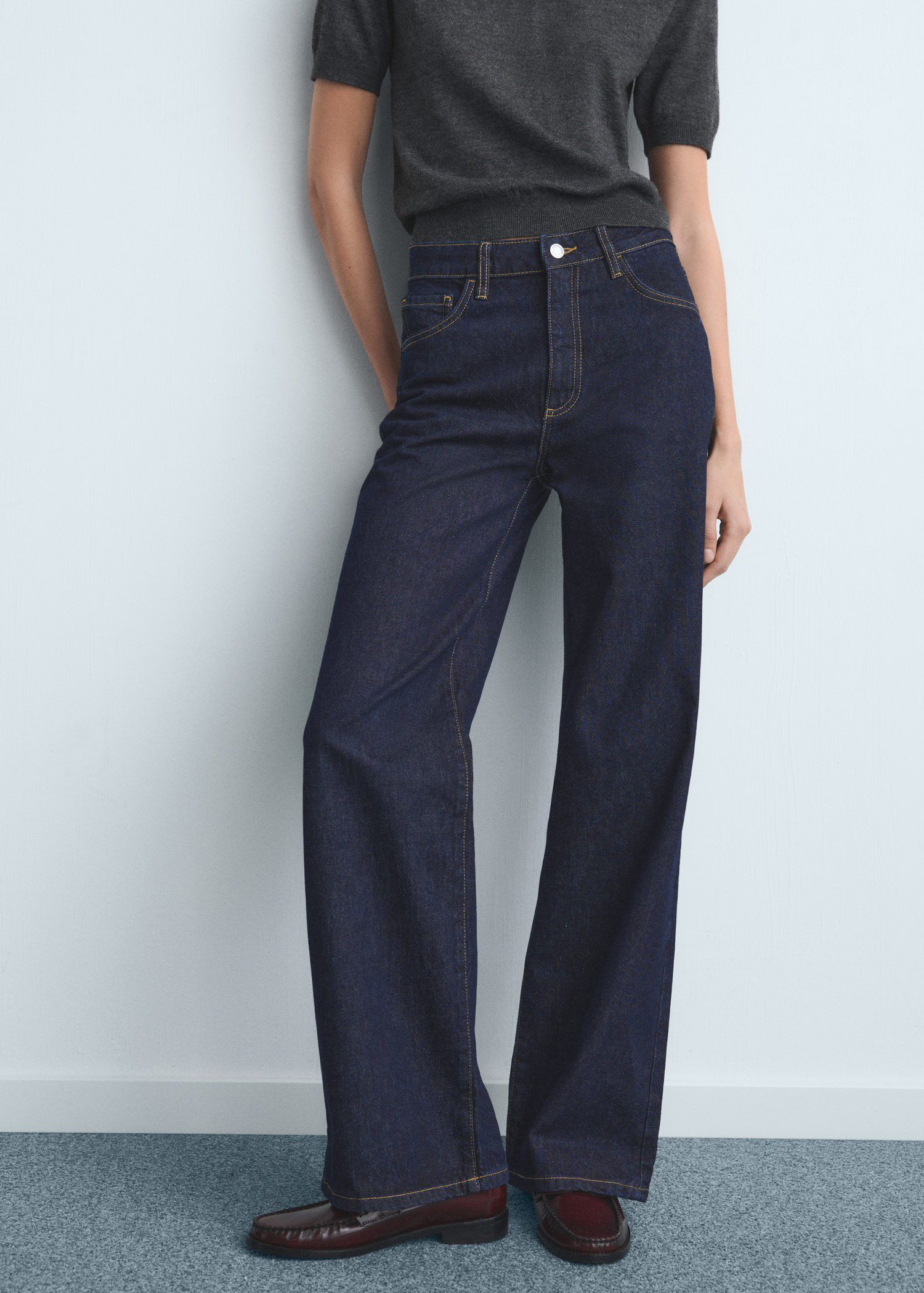 Danila high-waisted wide-leg jeans